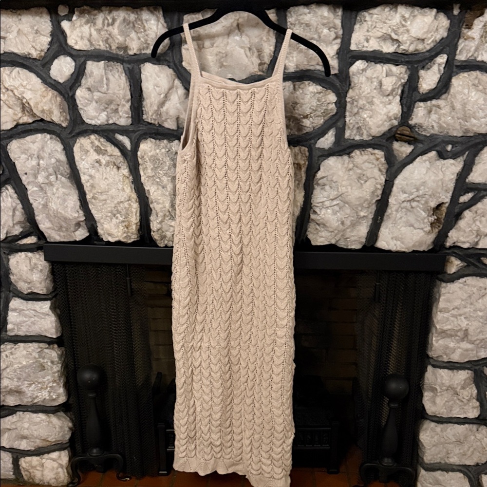Z Supply cream knit midi dress - Picture 2 of 4